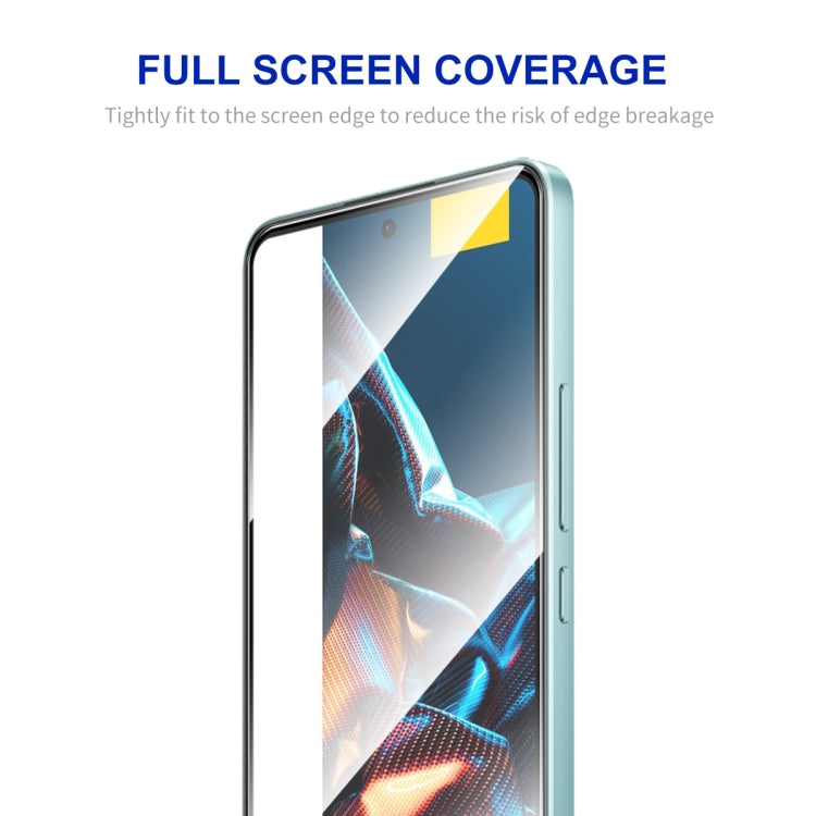For Xiaomi Poco X5 Pro 10pcs ENKAY Hat-Prince Full Glue 0.26mm 9H 2.5D Tempered Glass Full Film