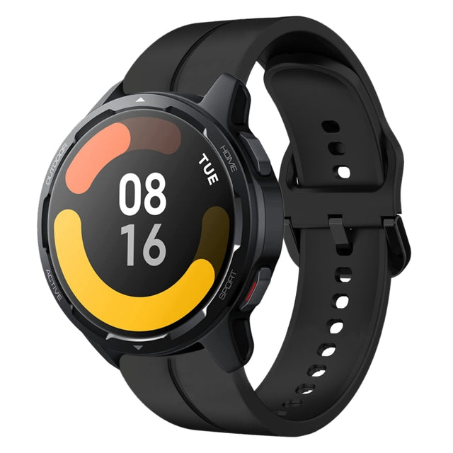 For Xiaomi MI Watch S1 Active 22mm Loop Silicone Watch Band(Black)
