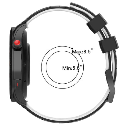 For Xiaomi MI Watch S1 Active 22mm Football Pattern Two-Color Silicone Watch Band(Olive Green + Black) - Watch Bands by PMC Jewellery | Online Shopping South Africa | PMC Jewellery | Buy Now Pay Later Mobicred