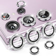 For Samsung Galaxy S23 Ultra 5G ENKAY 9H Rear Camera Lens Glitter Aluminium Alloy Ring Tempered Glass Film(Silver) - free shipping - PMC TechLife - Order now!