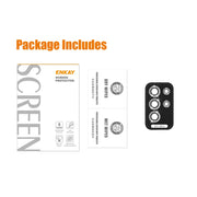 For Samsung Galaxy S23 Ultra 5G ENKAY 9H Rear Camera Lens Glitter Aluminium Alloy Ring Tempered Glass Film(Silver)