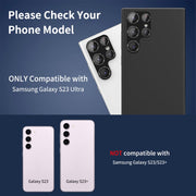 For Samsung Galaxy S23 Ultra ENKAY 9H Rear Camera Lens Aluminium Alloy Tempered Glass Film(Dark Green)