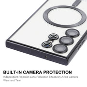 For Samsung Galaxy S23 Ultra 5G ENKAY Electroplated MagSafe Shockproof TPU Phone Case with Lens Film(Green)