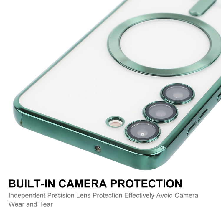 For Samsung Galaxy S23+ 5G ENKAY Electroplated MagSafe Shockproof TPU Phone Case with Lens Film(Pink)