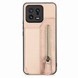 For Xiaomi 13 Carbon Fiber Flip Zipper Wallet Phone Case(Khaki) - free shipping - PMC TechLife - Order now!