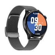 Q3 Max 1.36 inch Color Screen Smart Watch,Steel Strap,Support Heart Rate Monitoring / Blood Pressure Monitoring(Black)