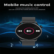 Q3 Max 1.36 inch Color Screen Smart Watch,Steel Strap,Support Heart Rate Monitoring / Blood Pressure Monitoring(Black)