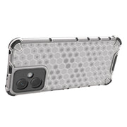 For Xiaomi Redmi Note 12 4G Shockproof Honeycomb Phone Case(White)