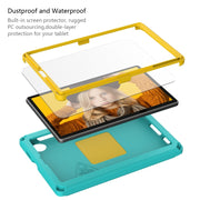 For Samsung Galaxy Tab A7 Lite T220/T225 2020 EVA Hybrid PC Shockproof Tablet Case with Frame(Glacial Green)