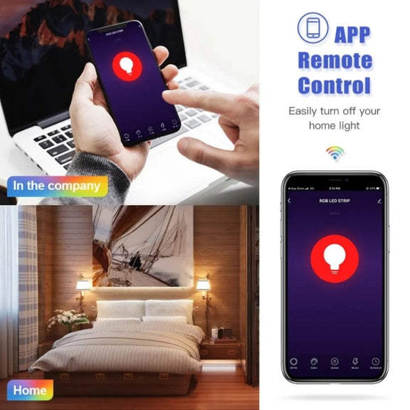 DP01 4pcs TUYA WiFi Smart Light Bulb 15W E26 E27 RGB + White + Warm White LED Bulb