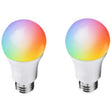 DP01 2pcs TUYA WiFi Smart Light Bulb 15W E26 E27 RGB + White + Warm White LED Bulb - LED Bulbs by PMC TechLife | Online Shopping South Africa | PMC TechLife