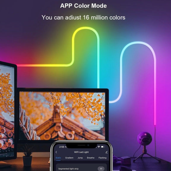NH021 Water-resistant 3m TUYA WIFI Music Sync RGB Neon Rope Light