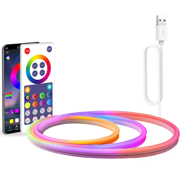 NH021 Water-resistant 3m TUYA WIFI Music Sync RGB Neon Rope Light