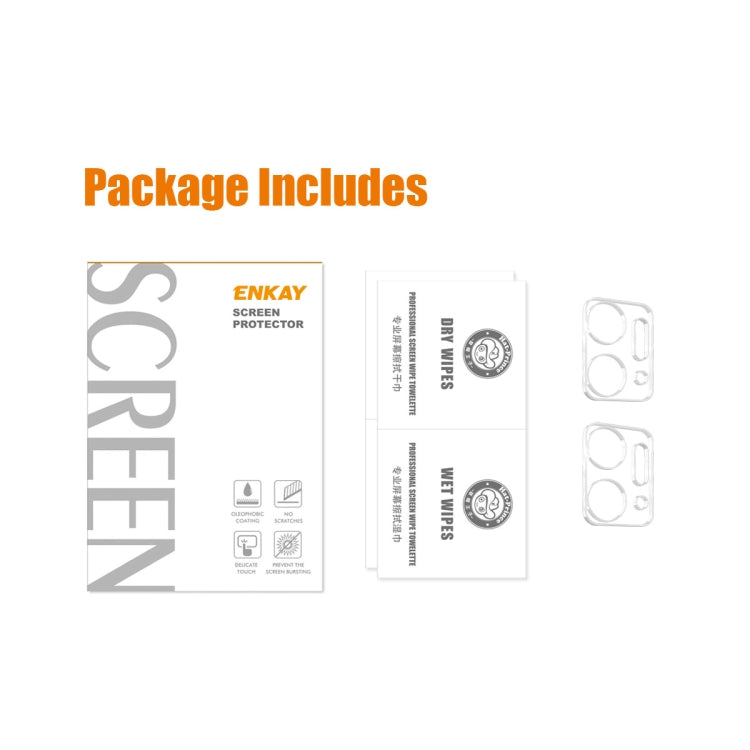 For Honor X7A 2pcs ENKAY Hat-Prince 9H Rear Camera Lens Tempered Glass Film - free shipping - PMC TechLife - Order now!