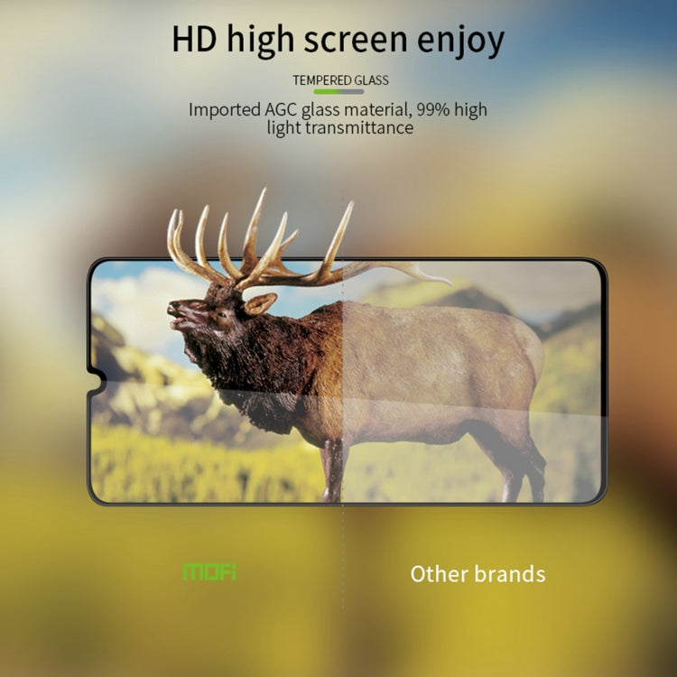 For Samsung Galaxy A34 5G MOFI 9H 3D Explosion-proof Curved Screen Tempered Glass Film(Black)