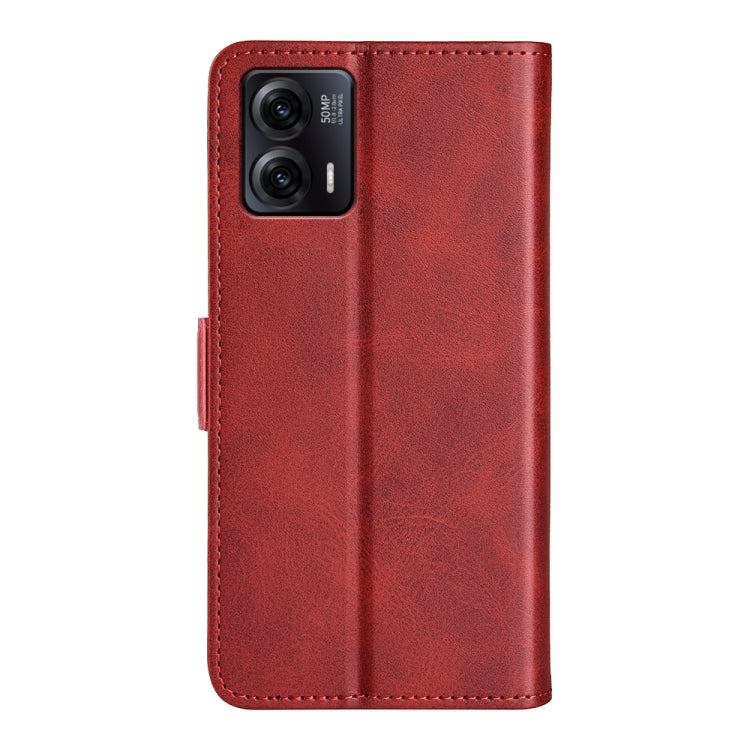 For Motorola Moto G73 Dual-side Magnetic Buckle Horizontal Flip Leather Phone Case(Red) - free shipping - PMC TechLife - Order now!