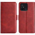 For Xiaomi Redmi 12C Dual-side Magnetic Buckle Horizontal Flip Leather Phone Case(Red) - free shipping - PMC TechLife - Order now!