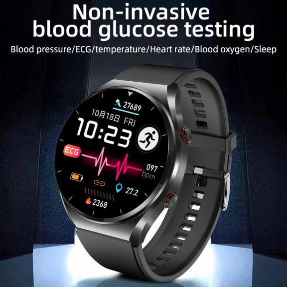 E09 1.32 inch Color Screen Smart Watch,Support Heart Rate Monitoring / Blood Pressure Monitoring(Black)