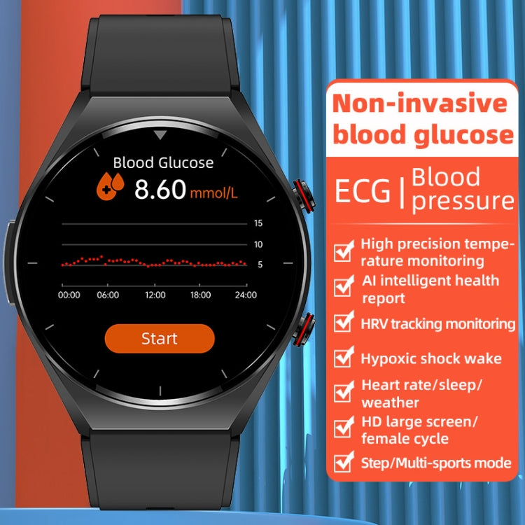 E09 1.32 inch Color Screen Smart Watch,Support Heart Rate Monitoring / Blood Pressure Monitoring(Black)