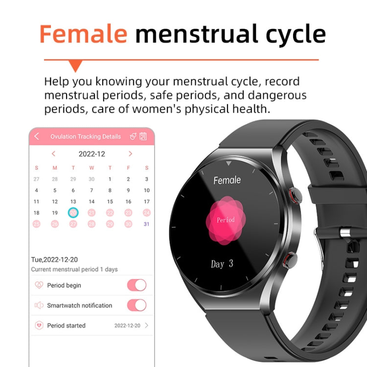 E09 1.32 inch Color Screen Smart Watch,Support Heart Rate Monitoring / Blood Pressure Monitoring(Black)