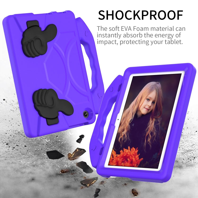 For Lenovo Tab M10 3rd Gen 10.1 TB-328 Thumb Bracket EVA Shockproof Tablet Case(Purple) - free shipping - PMC TechLife - Order now!