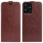 For Xiaomi Redmi Note 12 4G Global R64 Texture Vertical Flip Leather Phone Case(Brown)