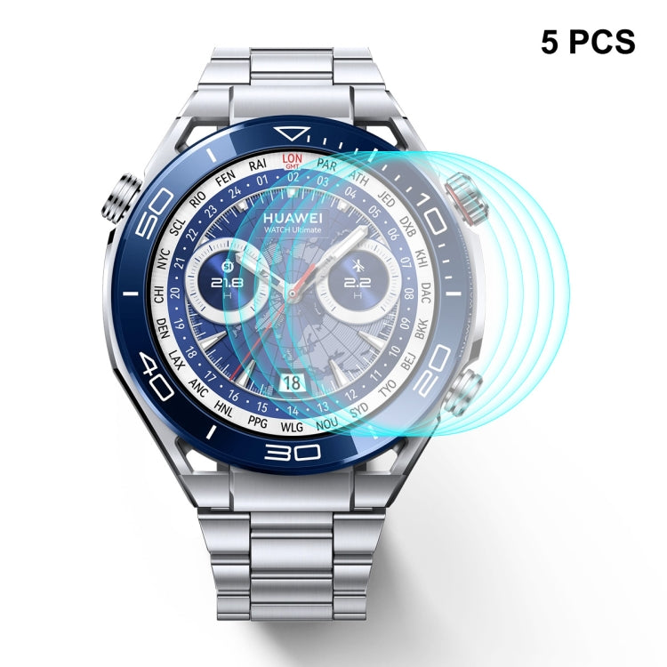 5pcs For Huawei Watch Ultimate ENKAY Hat-Prince 0.2mm 9H Tempered Glass Screen Protector Watch Film - Screen Protector by ENKAY | Online Shopping South Africa | PMC TechLife | Buy Now Pay Later Mobicred