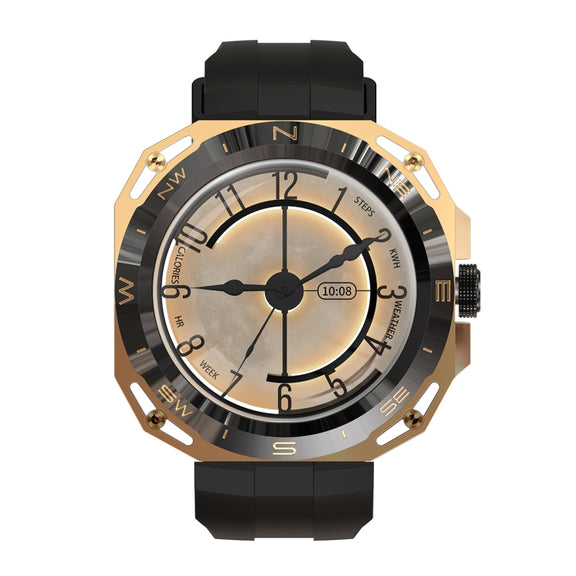 E25 1.43 inch Color Screen Smart Watch,Support Heart Rate Monitoring / Blood Pressure Monitoring(Gold)