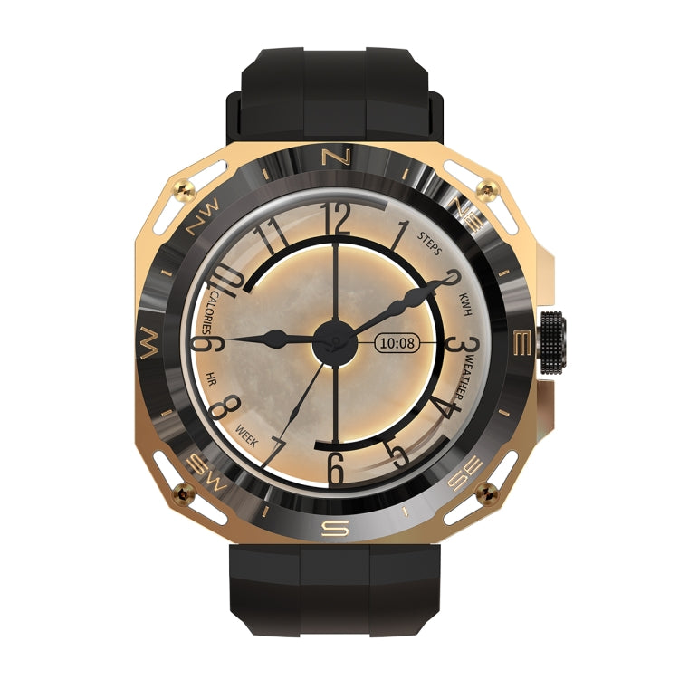 E25 1.43 inch Color Screen Smart Watch,Support Heart Rate Monitoring / Blood Pressure Monitoring(Gold)