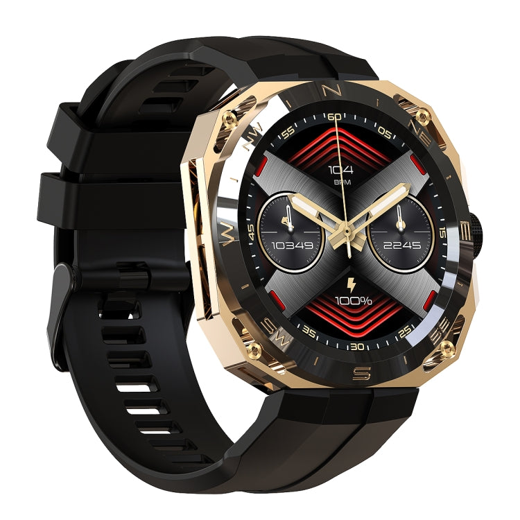 E25 1.43 inch Color Screen Smart Watch,Support Heart Rate Monitoring / Blood Pressure Monitoring(Gold)