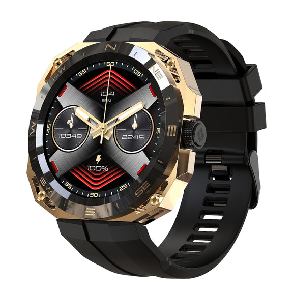 E25 1.43 inch Color Screen Smart Watch,Support Heart Rate Monitoring / Blood Pressure Monitoring(Gold)