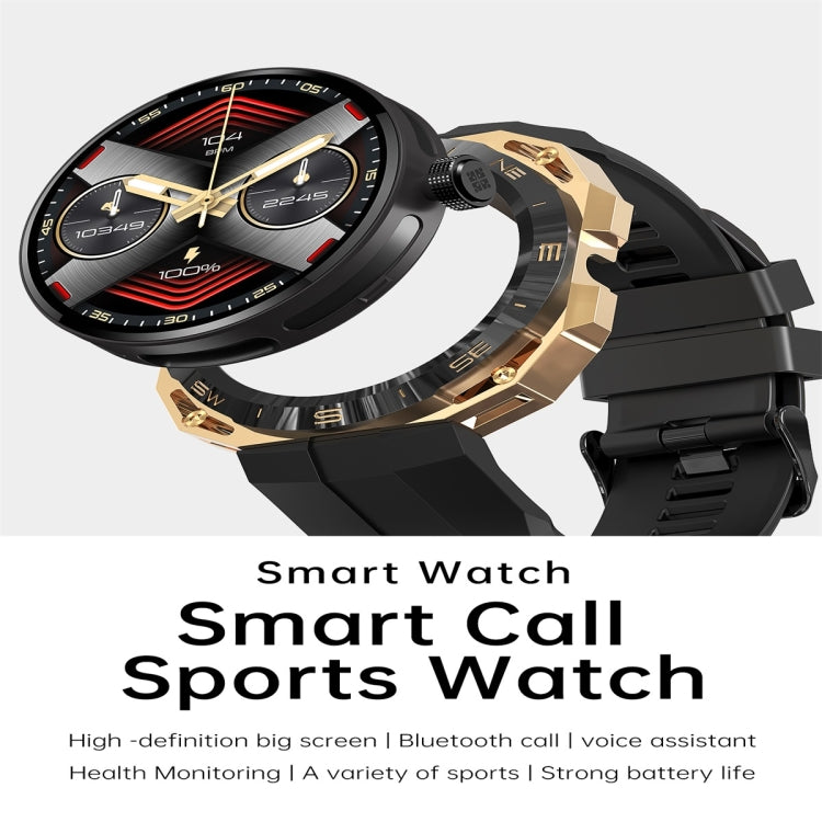 E25 1.43 inch Color Screen Smart Watch,Support Heart Rate Monitoring / Blood Pressure Monitoring(Black)
