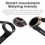 E25 1.43 inch Color Screen Smart Watch,Support Heart Rate Monitoring / Blood Pressure Monitoring(Black)