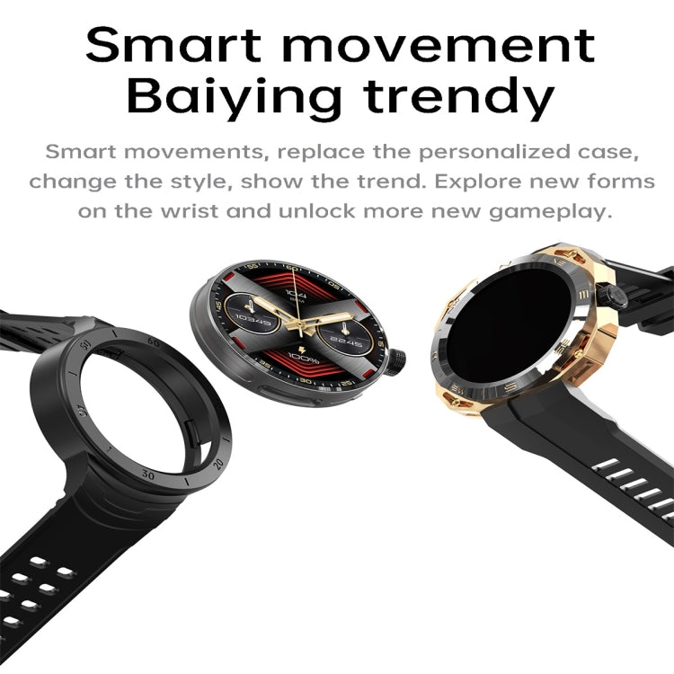 E25 1.43 inch Color Screen Smart Watch,Support Heart Rate Monitoring / Blood Pressure Monitoring(Black)