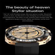E25 1.43 inch Color Screen Smart Watch,Support Heart Rate Monitoring / Blood Pressure Monitoring(Black)