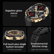 E25 1.43 inch Color Screen Smart Watch,Support Heart Rate Monitoring / Blood Pressure Monitoring(Black)