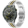For Huawei Watch GT3 SE Five Bull Half Round Stainless Steel Watch Band + Strap Removal Tool(Silver+Gold) - Smart Wear by PMC TechLife | Online Shopping South Africa | PMC TechLife