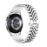 For Huawei Watch GT3 46mm Five Bull Half Round Stainless Steel Watch Band + Strap Removal Tool(Silver)