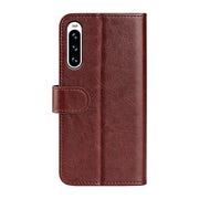 For Sony Xperia10 V R64 Texture Horizontal Flip Leather Phone Case(Brown)