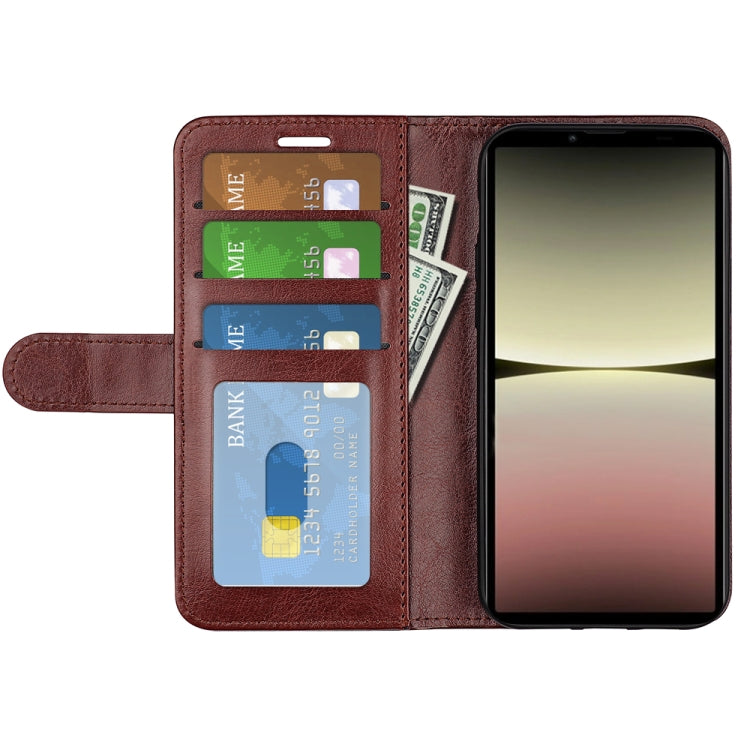 For Sony Xperia10 V R64 Texture Horizontal Flip Leather Phone Case(Brown)