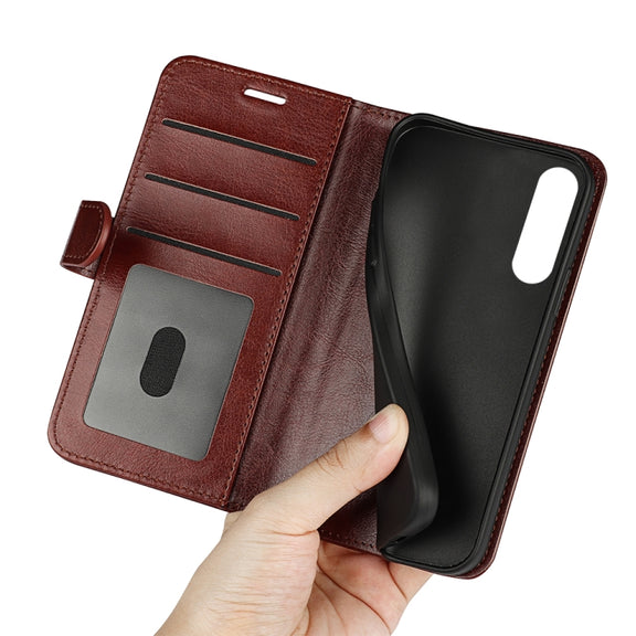 For Sony Xperia10 V R64 Texture Horizontal Flip Leather Phone Case(Brown)