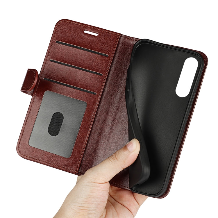 For Sony Xperia10 V R64 Texture Horizontal Flip Leather Phone Case(Brown)
