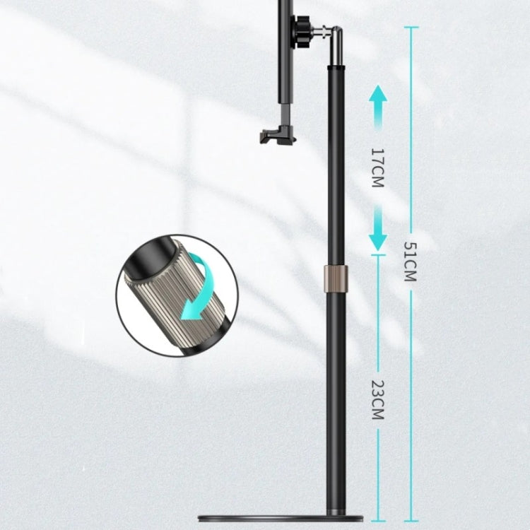 Boneruy P21 Lifting Adjustable Rotating Phone Tablet Desktop Holder(Black) - Desktop Holder by BONERUY | Online Shopping South Africa | PMC TechLife | Buy Now Pay Later Mobicred