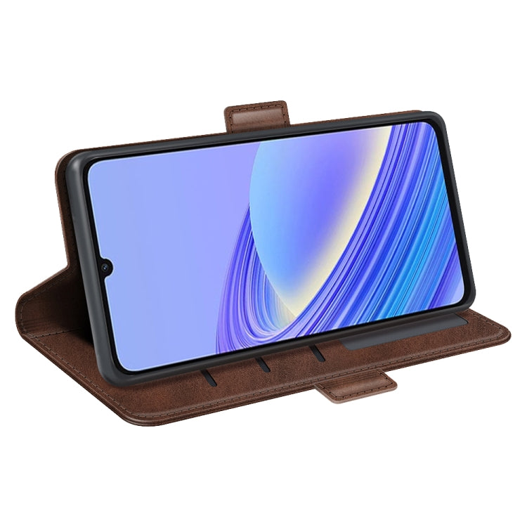 For TCL 40 SE Dual-side Magnetic Buckle Leather Phone Case(Brown) - free shipping - PMC TechLife - Order now!