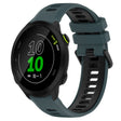 For Garmin Forerunner 158 20mm Sports Two-Color Silicone Watch Band(Olive Green+Black) - Smart Wear by PMC TechLife | Online Shopping South Africa | PMC TechLife