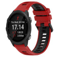 For Garmin Forerunner 245 20mm Sports Two-Color Silicone Watch Band(Red+Black) - Smart Wear by PMC TechLife | Online Shopping South Africa | PMC TechLife