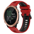 For Garmin Forerunner 645 20mm Sports Two-Color Silicone Watch Band(Red+Black) - Smart Wear by PMC TechLife | Online Shopping South Africa | PMC TechLife