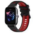 For Amazfit GTS 3 20mm Sports Two-Color Silicone Watch Band(Black+Red) -  by PMC TechLife | Online Shopping South Africa | PMC TechLife