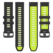 For Amazfit GTS 3 20mm Sports Two-Color Silicone Watch Band(Black+White)