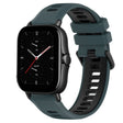 For Amazfit GTS 2E 20mm Sports Two-Color Silicone Watch Band(Olive Green + Black) -  by PMC TechLife | Online Shopping South Africa | PMC TechLife
